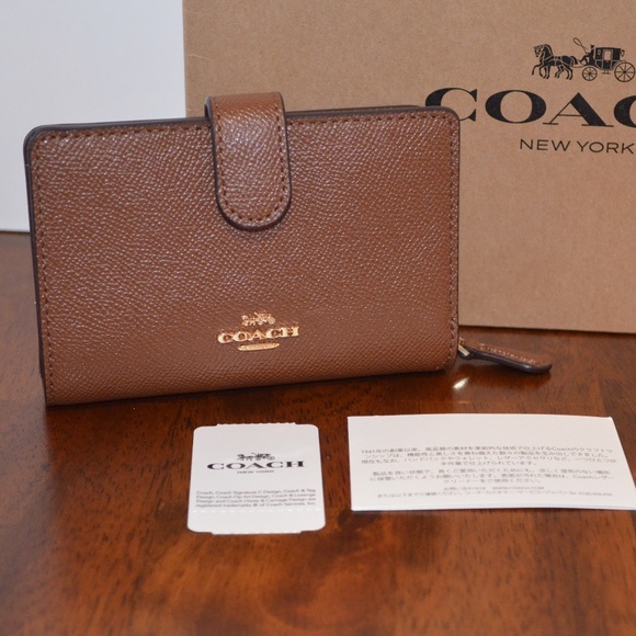 Coach Handbags - LAST ONE NWT Coach Signature Wallet Brown Leather